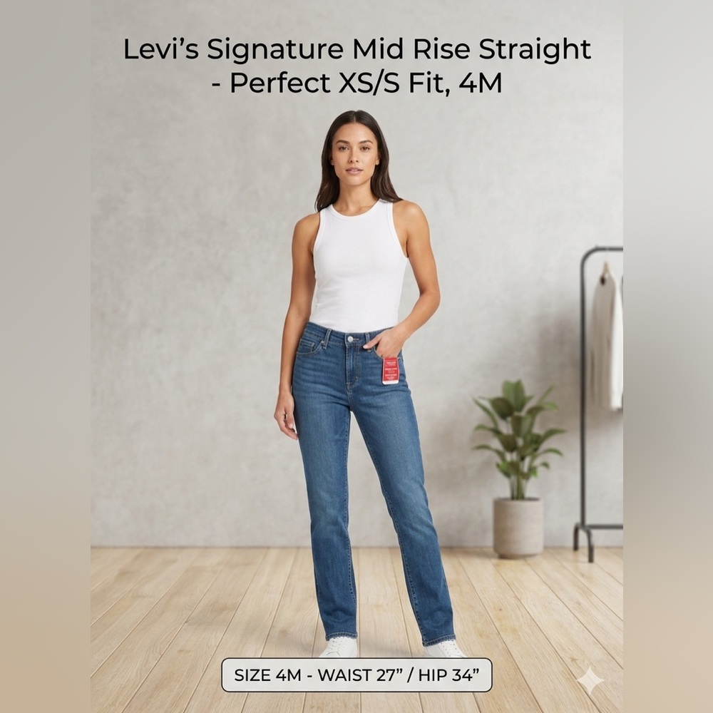 Levi's Signature Mid Rise Straight Women's Jeans - Blue